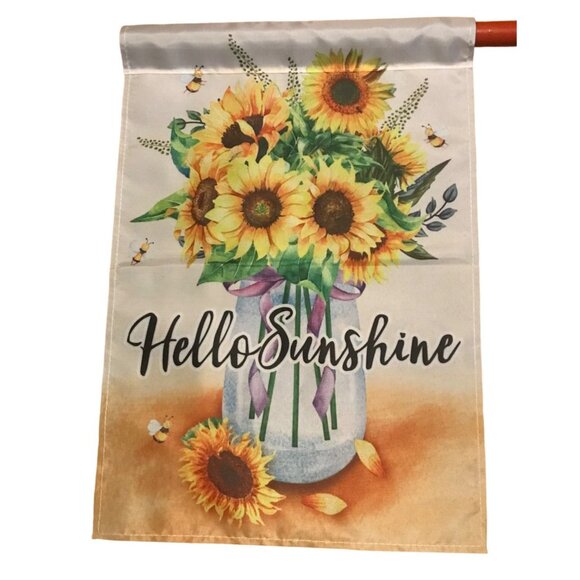 6 Garden Flags Sunshine Winter St Patricks  Easter Fall Yall Thanksgiving 12X18" - Picture 5 of 14